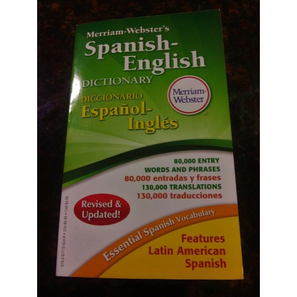 Merriam - Webster's Spanish-English Dictionary ~ Great for Students ~ Brand New!